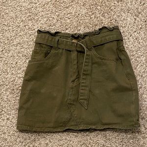 Green Skirt (Boohoo Petite)
